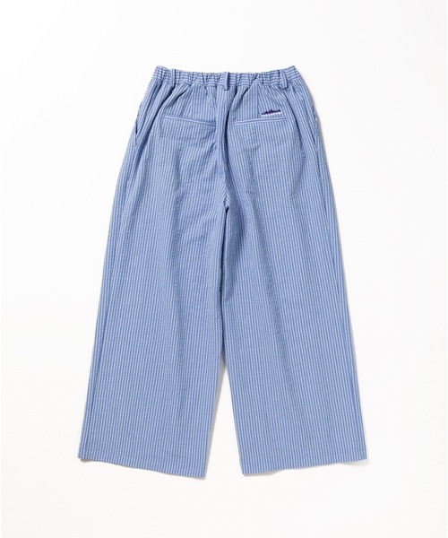 THOUSAND MILE（サウザンドマイル）の「[L's]LONG WIDE PANTS SEERSUCKER STRIPE/ロングワイドパンツ シアサッカーストライプ（その他パンツ・レディース・ブルー系その他/オレンジ系その他/グリーン系その他・L/M）」の10枚目の写真