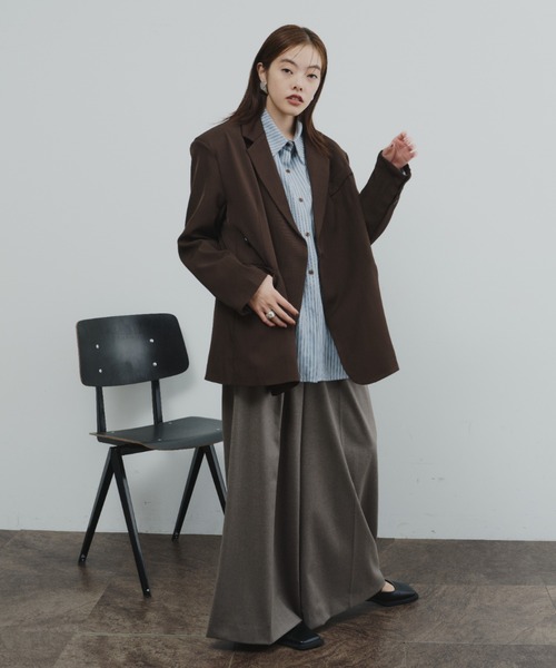 セール】ワイドショルダーテーラードジャケット（テーラードジャケット