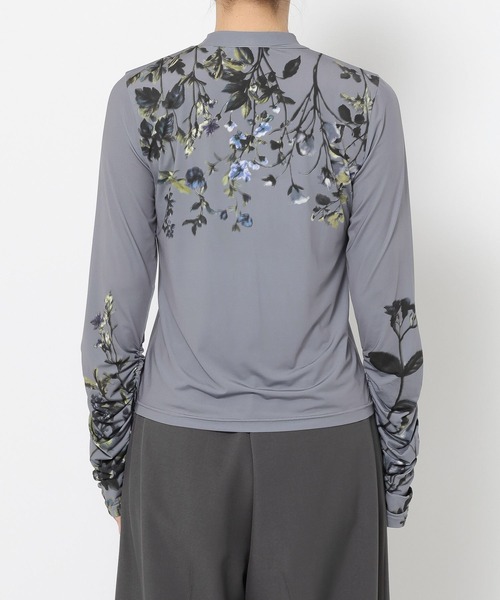 HARE（ハレ）の「シャーリングデザイントップス(HARE)（Tシャツ/カットソー・レディース・オレンジ/ブルー/ブラック/ホワイト/ブラック系その他/グレー・FREE）」の21枚目の写真