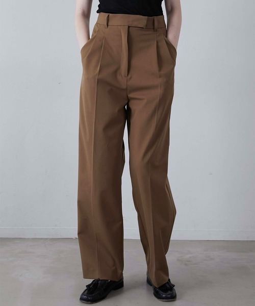 LA PEAU DE GEM(ラポドゥジェム)の「【LA PEAU DE GEM】heavy slacks/ヘビースラックス(スラックス・レディース・ブラウン/グレー/ブラック・2/3/1)」の3枚目の写真