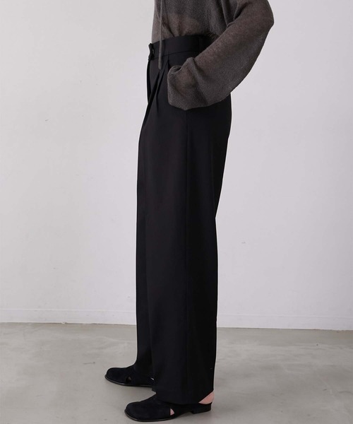 LA PEAU DE GEM(ラポドゥジェム)の「【LA PEAU DE GEM】heavy slacks/ヘビースラックス(スラックス・レディース・ブラウン/グレー/ブラック・2/3/1)」の4枚目の写真