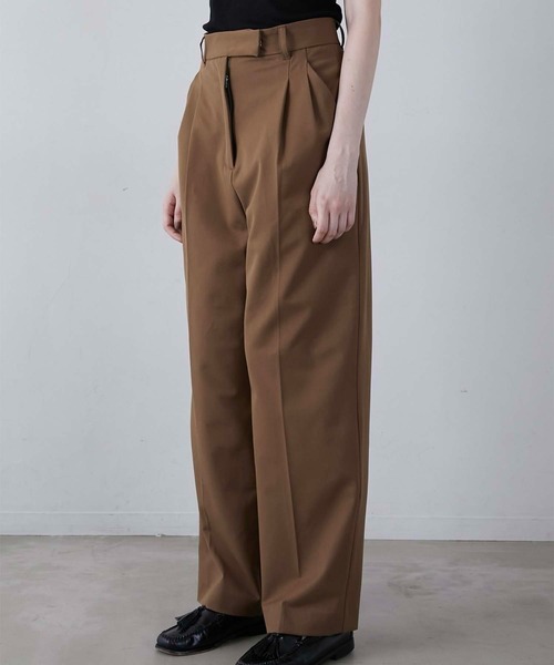 LA PEAU DE GEM(ラポドゥジェム)の「【LA PEAU DE GEM】heavy slacks/ヘビースラックス(スラックス・レディース・ブラウン/グレー/ブラック・2/3/1)」の18枚目の写真