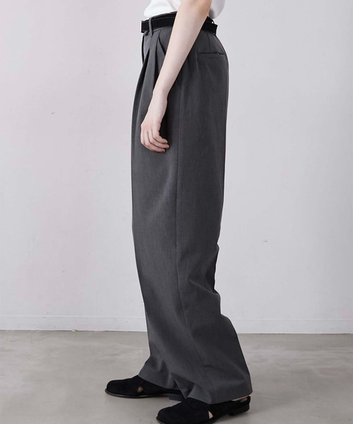 LA PEAU DE GEM(ラポドゥジェム)の「【LA PEAU DE GEM】heavy slacks/ヘビースラックス(スラックス・レディース・ブラウン/グレー/ブラック・2/3/1)」の11枚目の写真