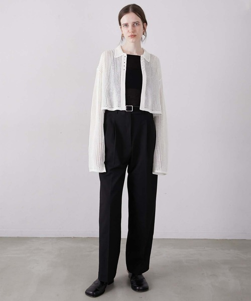 LA PEAU DE GEM(ラポドゥジェム)の「【LA PEAU DE GEM】heavy slacks/ヘビースラックス(スラックス・レディース・ブラウン/グレー/ブラック・2/3/1)」の8枚目の写真