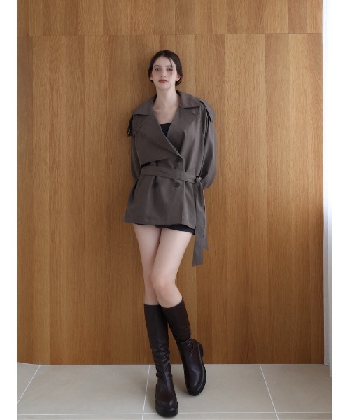 セール】moca classic short trench coat（その他アウター）｜celon