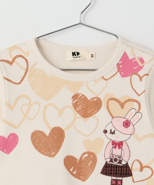 KP（ケーピー）の「チェックプリーツ 長袖チュニック（チュニック・キッズ・オフホワイト/ブルー・90cm/100cm/110cm/120cm/130cm）」の8枚目の写真