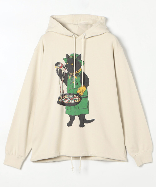 FREAK'S STORE(フリークスストア)の「限定展開 go slow caravan/ゴースローキャラバン CATヘムスピンドルパーカー / 352607(パーカー・メンズ・キャメル/オフホワイト・3/4/2/5)」の1枚目の写真