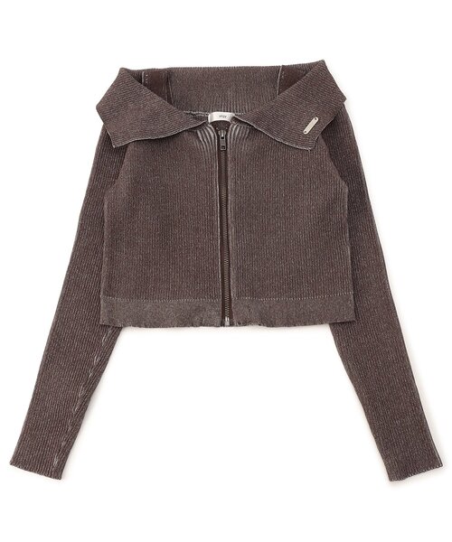 algy（アルジー）の「ピグメントライクオフショルリブニットトップス（ニット/セーター・キッズ・ブラック/サックスブルー/ブラウン・XX-SMALL/X-SMALL/MEDIUM/SMALL）」の12枚目の写真