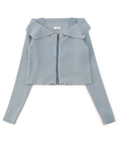 algy（アルジー）の「ピグメントライクオフショルリブニットトップス（ニット/セーター・キッズ・ブラック/サックスブルー/ブラウン・XX-SMALL/X-SMALL/MEDIUM/SMALL）」の13枚目の写真