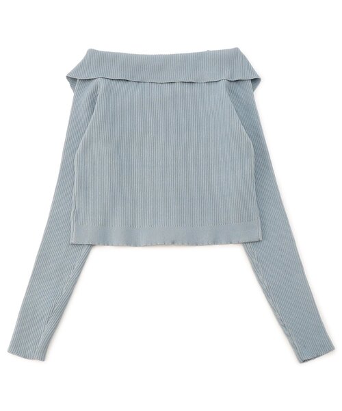 algy（アルジー）の「ピグメントライクオフショルリブニットトップス（ニット/セーター・キッズ・ブラック/サックスブルー/ブラウン・XX-SMALL/X-SMALL/MEDIUM/SMALL）」の15枚目の写真