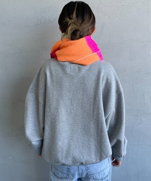 hint hint（ヒントヒント）の「[hint hint/ヒントヒント] アクリルコットン大判ストール(レッド)（ストール/ショール・レディース・レッド系・ONE SIZE）」の11枚目の写真