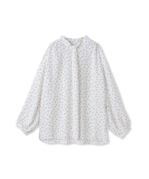 LAUTREAMONT（ロートレアモン）の「【WEB限定】バックサテン小紋プリントブラウス（シャツ/ブラウス・レディース・アイボリー/ブラック系その他/ベージュ系その他・9号/11号）」の19枚目の写真