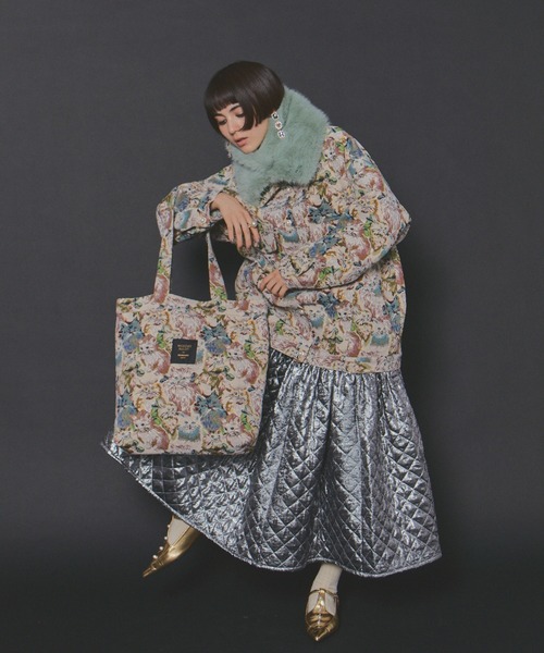 manana suerte（マニャーナスエルテ）の「WONDER SALON CATゴブラントートバッグ（トートバッグ・レディース・ブラック/ベージュ・FREE）」の11枚目の写真