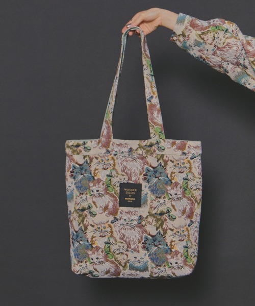 manana suerte（マニャーナスエルテ）の「WONDER SALON CATゴブラントートバッグ（トートバッグ・レディース・ブラック/ベージュ・FREE）」の22枚目の写真