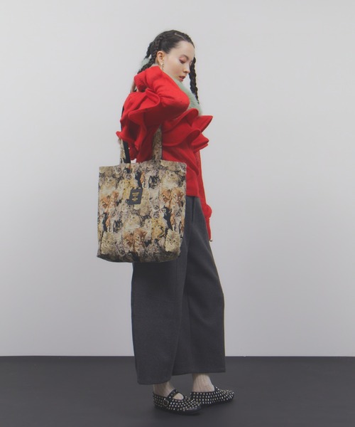 manana suerte（マニャーナスエルテ）の「WONDER SALON CATゴブラントートバッグ（トートバッグ・レディース・ブラック/ベージュ・FREE）」の17枚目の写真