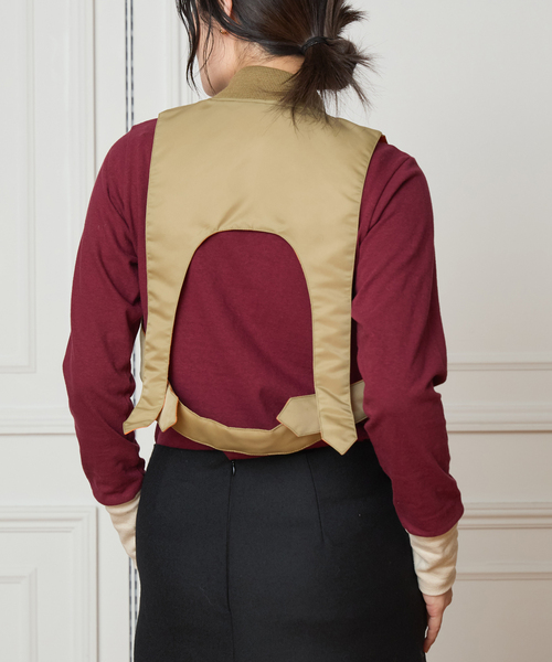 IENA LA BOUCLE(イエナラブークル)の「JUN MIKAMI/ジュンミカミ フライトベスト 25AW-11-J(その他アウター・レディース・ベージュ・FREE)」の17枚目の写真