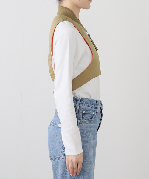 IENA LA BOUCLE(イエナラブークル)の「JUN MIKAMI/ジュンミカミ フライトベスト 25AW-11-J(その他アウター・レディース・ベージュ・FREE)」の7枚目の写真