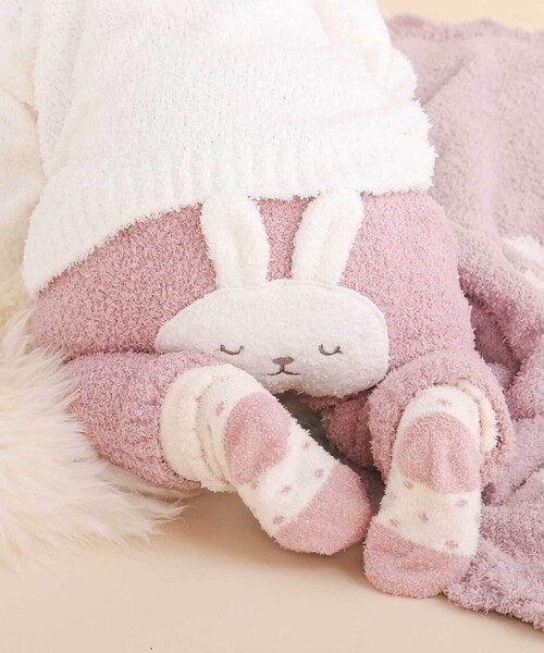SLAP SLIP BABY（スラップスリップベビー）の「【お揃い】アニマルウサギ恐竜もこもこパッチパンツ(70~80cm)（その他ベビーウェア・キッズ・ブルー/ピンク・FREE）」の2枚目の写真