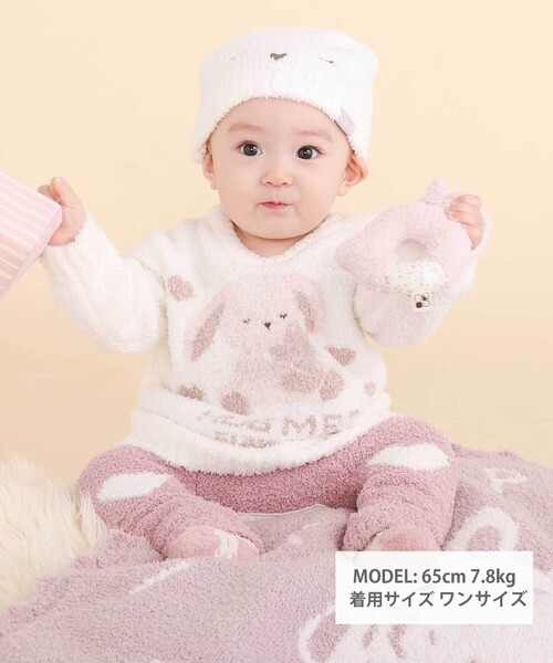 SLAP SLIP BABY（スラップスリップベビー）の「【お揃い】アニマルウサギ恐竜もこもこパッチパンツ(70~80cm)（その他ベビーウェア・キッズ・ブルー/ピンク・FREE）」の3枚目の写真