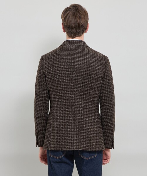 MACKINTOSH LONDON(マッキントッシュ ロンドン)の「【FLEX JERSEY】【ROMA/ローマ】ハウンドトゥースジャケット(テーラードジャケット・メンズ・ダークブラウン・36/38/40)」の5枚目の写真