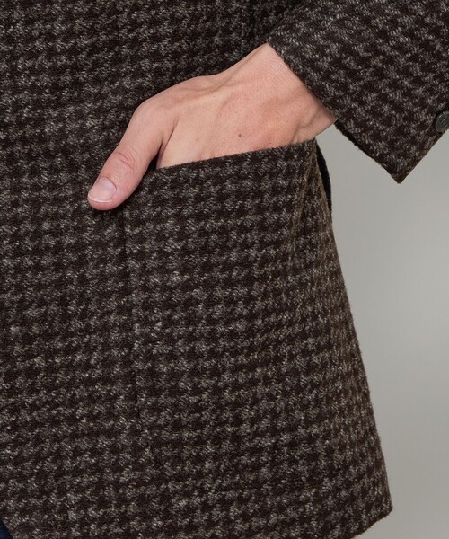 MACKINTOSH LONDON(マッキントッシュ ロンドン)の「【FLEX JERSEY】【ROMA/ローマ】ハウンドトゥースジャケット(テーラードジャケット・メンズ・ダークブラウン・36/38/40)」の7枚目の写真