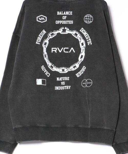RVCA(ルーカ)の「RVCA METAL URGY ZIP HD(パーカー・メンズ・チャコール/ブラック・M/L)」の3枚目の写真