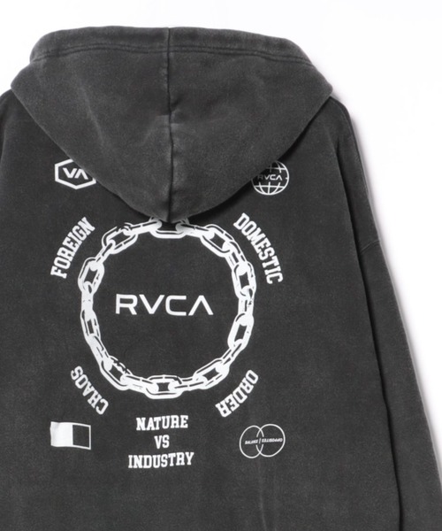 RVCA(ルーカ)の「RVCA METAL URGY ZIP HD(パーカー・メンズ・チャコール/ブラック・M/L)」の1枚目の写真