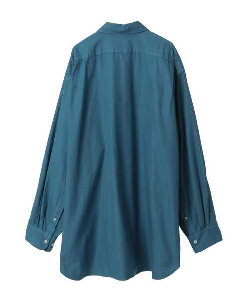 CURRENTAGE(カレンテージ)の「Raglan Ox shirt(シャツ/ブラウス・メンズ・ブルー/ベージュ/グリーン/ワインレッド・3/4)」の5枚目の写真