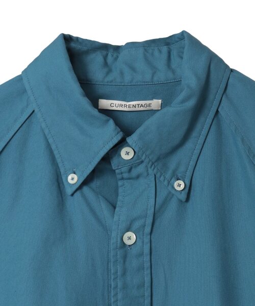 CURRENTAGE(カレンテージ)の「Raglan Ox shirt(シャツ/ブラウス・メンズ・ブルー/ベージュ/グリーン/ワインレッド・3/4)」の6枚目の写真