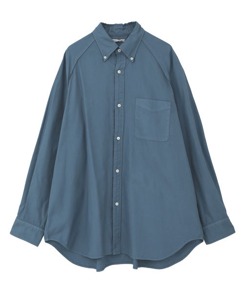 CURRENTAGE(カレンテージ)の「Raglan Ox shirt(シャツ/ブラウス・メンズ・ブルー/ベージュ/グリーン/ワインレッド・3/4)」の11枚目の写真