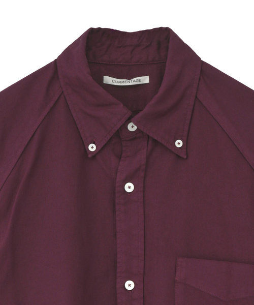 CURRENTAGE(カレンテージ)の「Raglan Ox shirt(シャツ/ブラウス・メンズ・ブルー/ベージュ/グリーン/ワインレッド・3/4)」の13枚目の写真