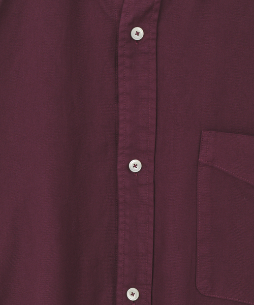CURRENTAGE(カレンテージ)の「Raglan Ox shirt(シャツ/ブラウス・メンズ・ブルー/ベージュ/グリーン/ワインレッド・3/4)」の16枚目の写真