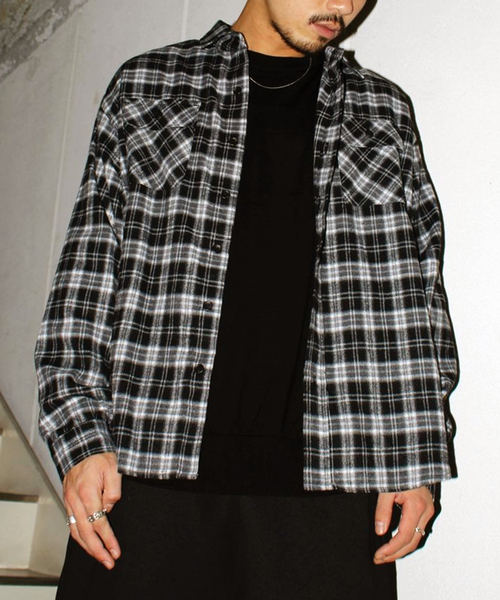 NAMELESSNESS / ネームレスネス FLANNEL CHECK SHIRT（シャツ/ブラウス