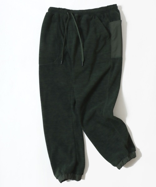 LOGOS（ロゴス）の「2025AW LOGOS/ロゴス フリース ナイロンポケット切替 ワンポイントロゴ ジョガーパンツ イージーパンツ（その他パンツ・メンズ・カーキ/ブラック/ワイン/ネイビー・LL/M/L）」の3枚目の写真