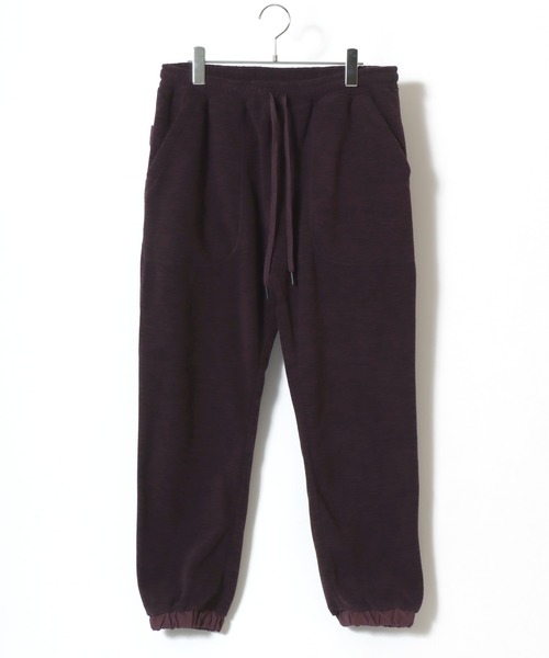 LOGOS（ロゴス）の「2025AW LOGOS/ロゴス フリース ナイロンポケット切替 ワンポイントロゴ ジョガーパンツ イージーパンツ（その他パンツ・メンズ・カーキ/ブラック/ワイン/ネイビー・LL/M/L）」の22枚目の写真