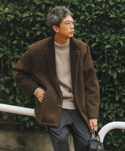 PAL ZILERI　Mouton / Knit Swiching Jacket PAL ZILERI Mouton / Knit Swiching Jacket