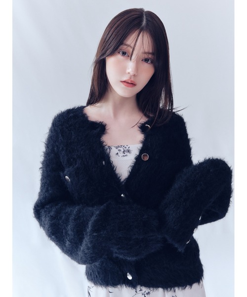 モヘアシャギーニットカーディガン（カーディガン/ボレロ）｜FRAY I.D