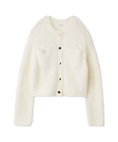 シャギーニットカーディガン　44 モヘア シャギーニットカーディガン 44 モヘア 通販