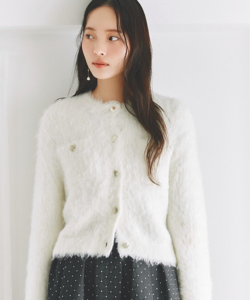 セール】モヘアシャギーニットカーディガン（カーディガン/ボレロ