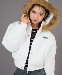 ANAP GｉRL（アナップガール）の「フード ファー 付 中綿 ブルゾン【キッズお揃い】（ブルゾン・キッズ）」