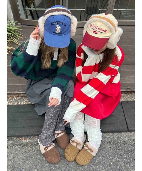 WC（ダブル シー）の「レースパイピングラガーシャツ（シャツ/ブラウス・レディース・グリーン/レッド・FREE）」の15枚目の写真