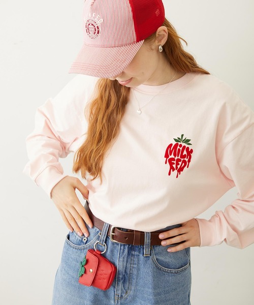 MILKFED.（ミルクフェド）の「STRAWBERRY MULTI CASE（ポーチ・レディース・ピンク/レッド・ONE SIZE）」の7枚目の写真