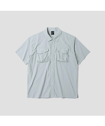 AGOD（エージーオーディー）の「ユーティリティポケットナイロンシャツ[グレー]（シャツ/ブラウス）」