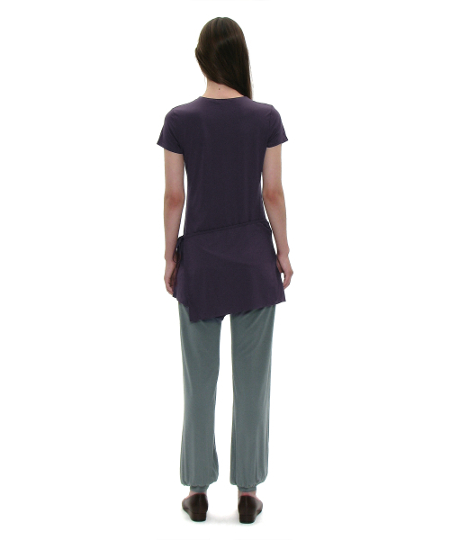 PARTIMENTO WOMEN(パルティメントウィメン)の「PWC マルチウェイラップスカートレイヤードトップ_ミッドナイトプラム(Tシャツ/カットソー・レディース・その他・SMALL/MEDIUM/LARGE)」の3枚目の写真