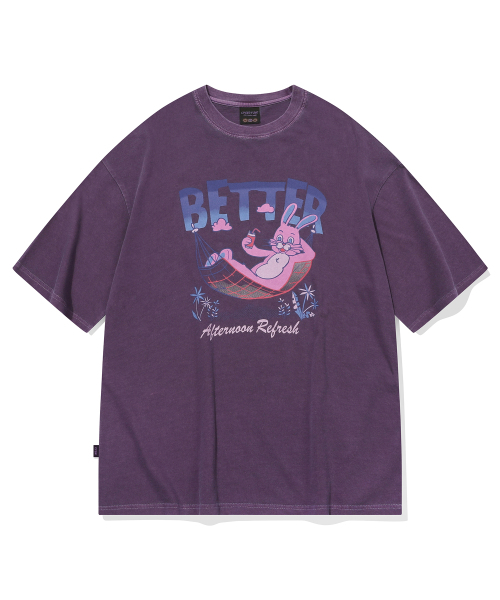 CPGN STUDIO(コンパーニョ)の「ベター ホッピ ピグメント 半袖Tシャツ アッシュパープル(Tシャツ/カットソー・レディース・その他・LARGE/MEDIUM)」の2枚目の写真