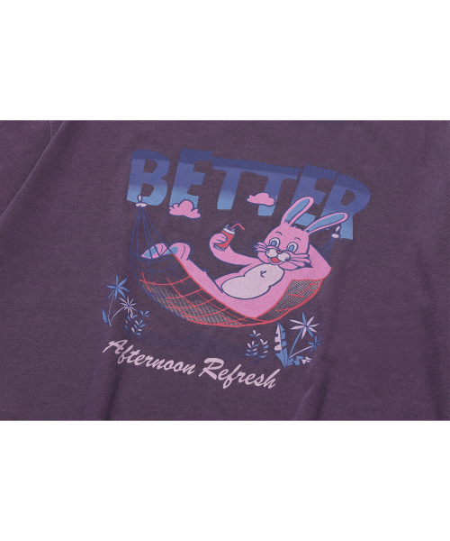CPGN STUDIO(コンパーニョ)の「ベター ホッピ ピグメント 半袖Tシャツ アッシュパープル(Tシャツ/カットソー・レディース・その他・LARGE/MEDIUM)」の6枚目の写真