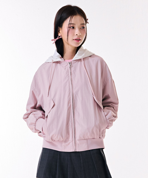 CHASECULT(チェイスカルト)の「レディースブルゾンフードジャケット-DARG4161B0P(ブルゾン・レディース・PINK・FRE)」の4枚目の写真