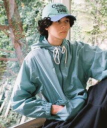 CONICHIWA BONJOUR（コンニチハボンジュール）の「ナイロンフードパーカージャケット（アクア）（ナイロンジャケット）」