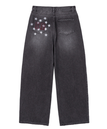 Midnight Move | star denim pants (black)(デニムパンツ)