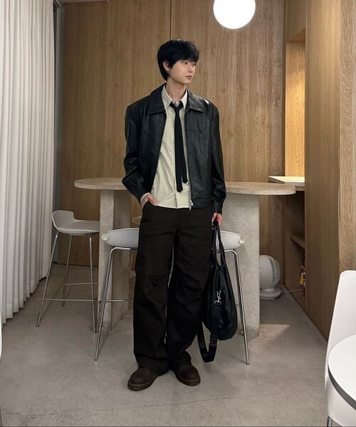 MUSINSA STANDARD（ムシンサスタンダード）の「コットンパラシュートパンツ [ダークブラウン]（その他パンツ・メンズ・その他・33/26/27/28/29/34/32/30/31/36/38）」の10枚目の写真